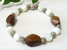woodbeads series＊mother of pearl＊